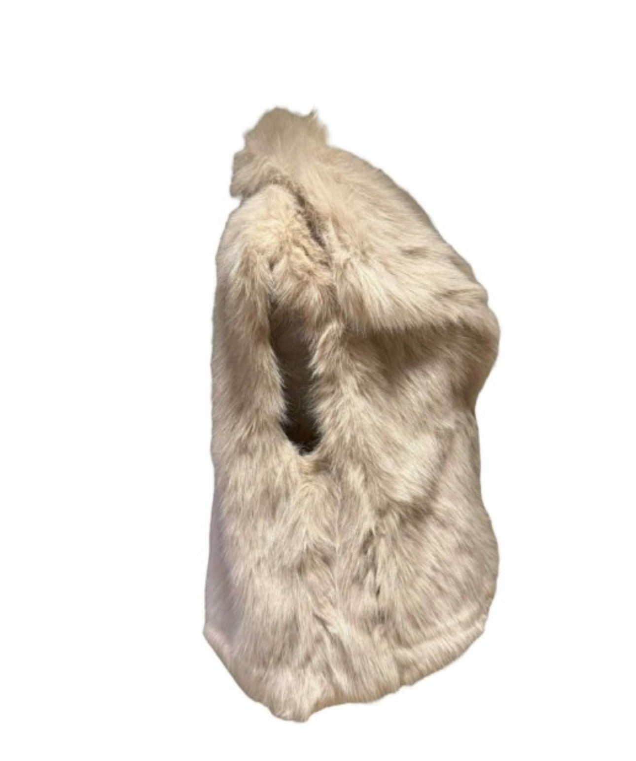 Vest i Fuskepels🌸creme🌸Beige
