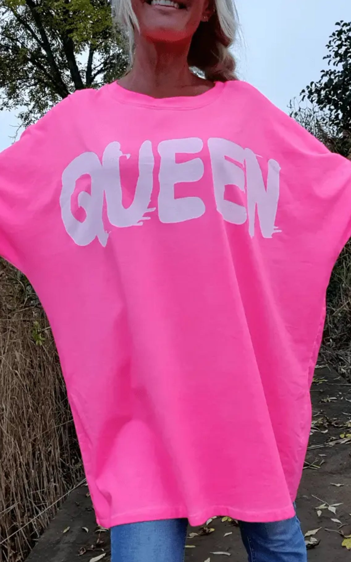 Queen Tunika Neonrosa