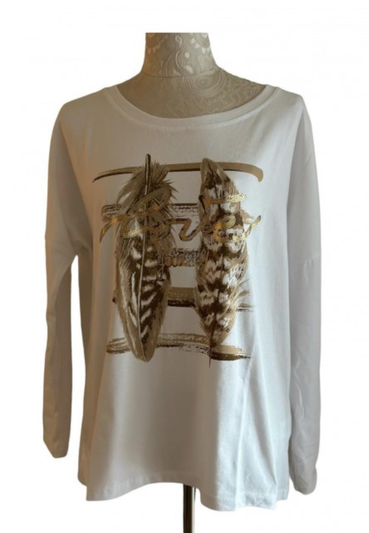 "STÅENDE FJÆR" SWEATERS, BRUN
