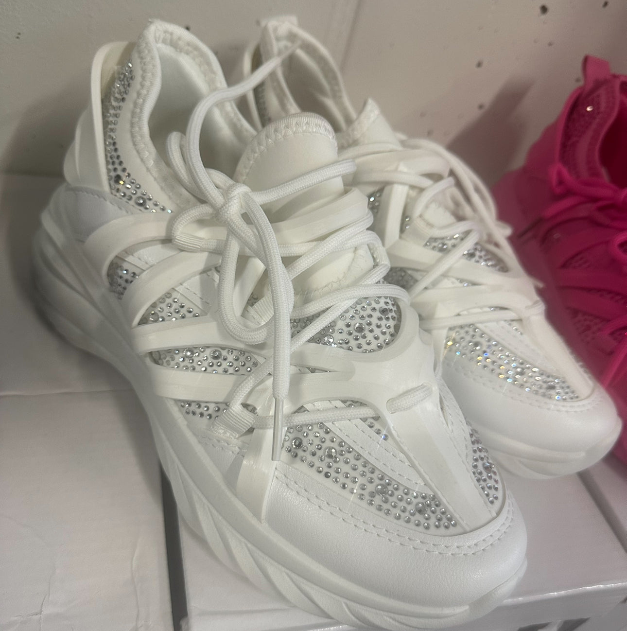 HVIT SPARKLING SNEAKERS