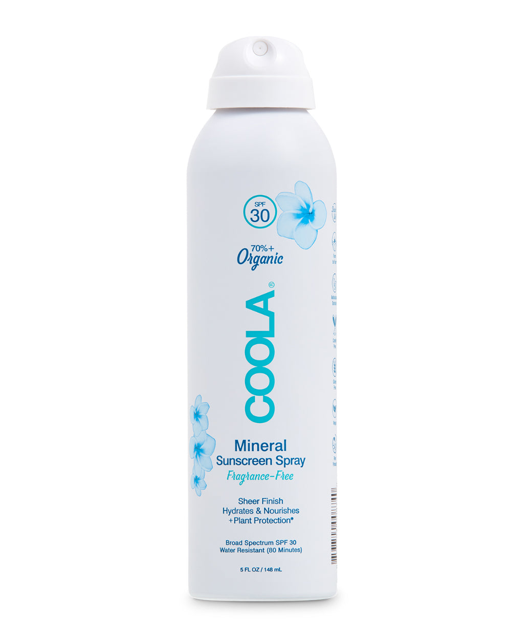 COOLA
Mineral Body Spray SPF30 Fragrance Free 148ml