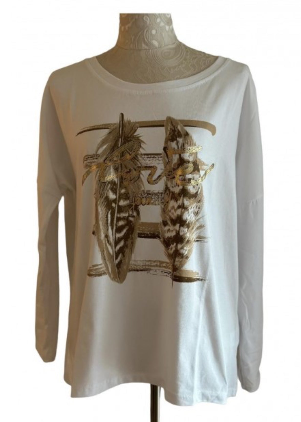 "STÅENDE FJÆR" SWEATERS, BRUN