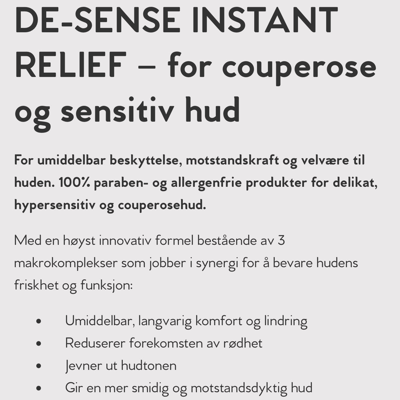 De-Sense Moisturizing Cream
