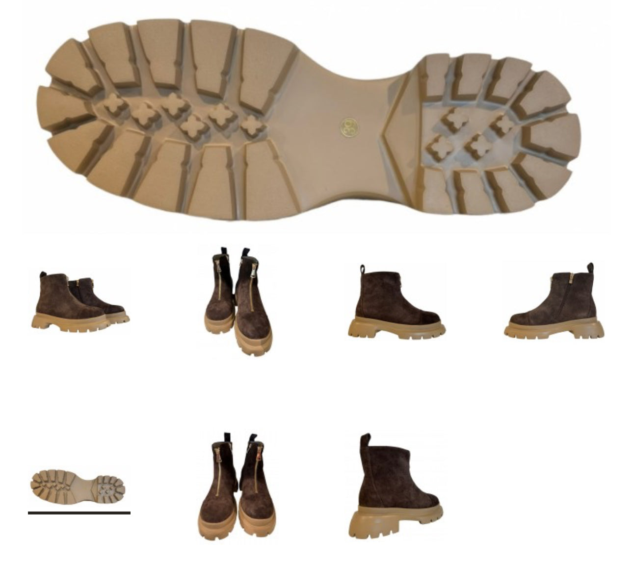 BRUN NUBUK BOOTS M GLIDELÅS FRONT