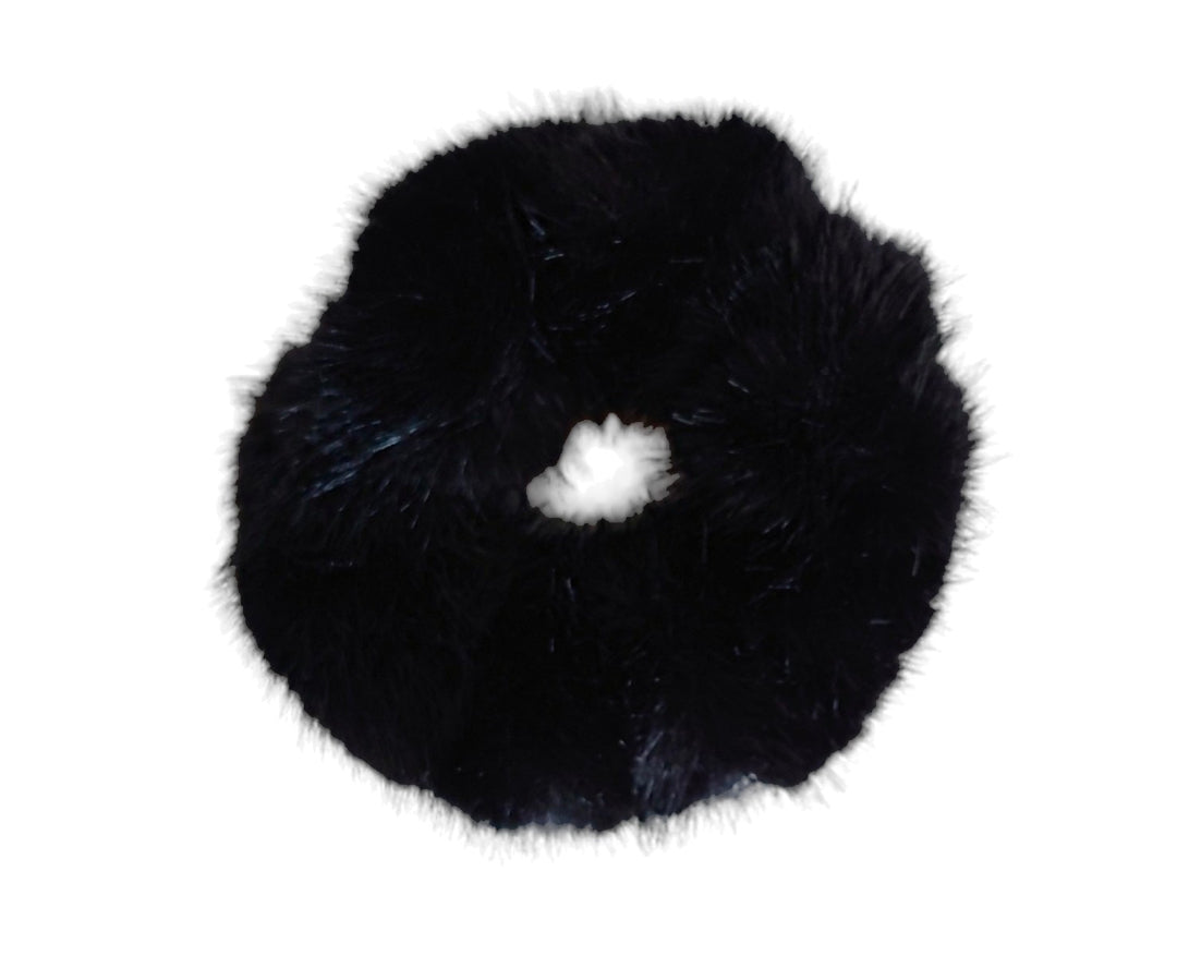 Hårstrikk scrunchies exclusive fuskepels