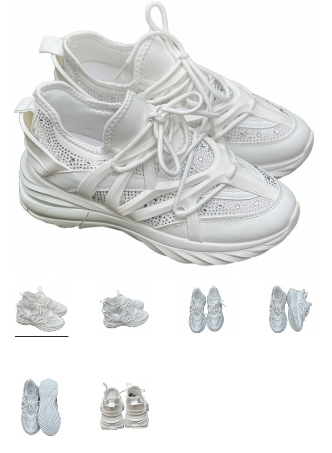 HVIT SPARKLING SNEAKERS