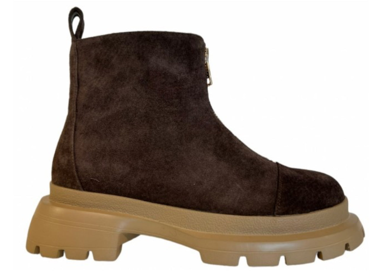 BRUN NUBUK BOOTS M GLIDELÅS FRONT