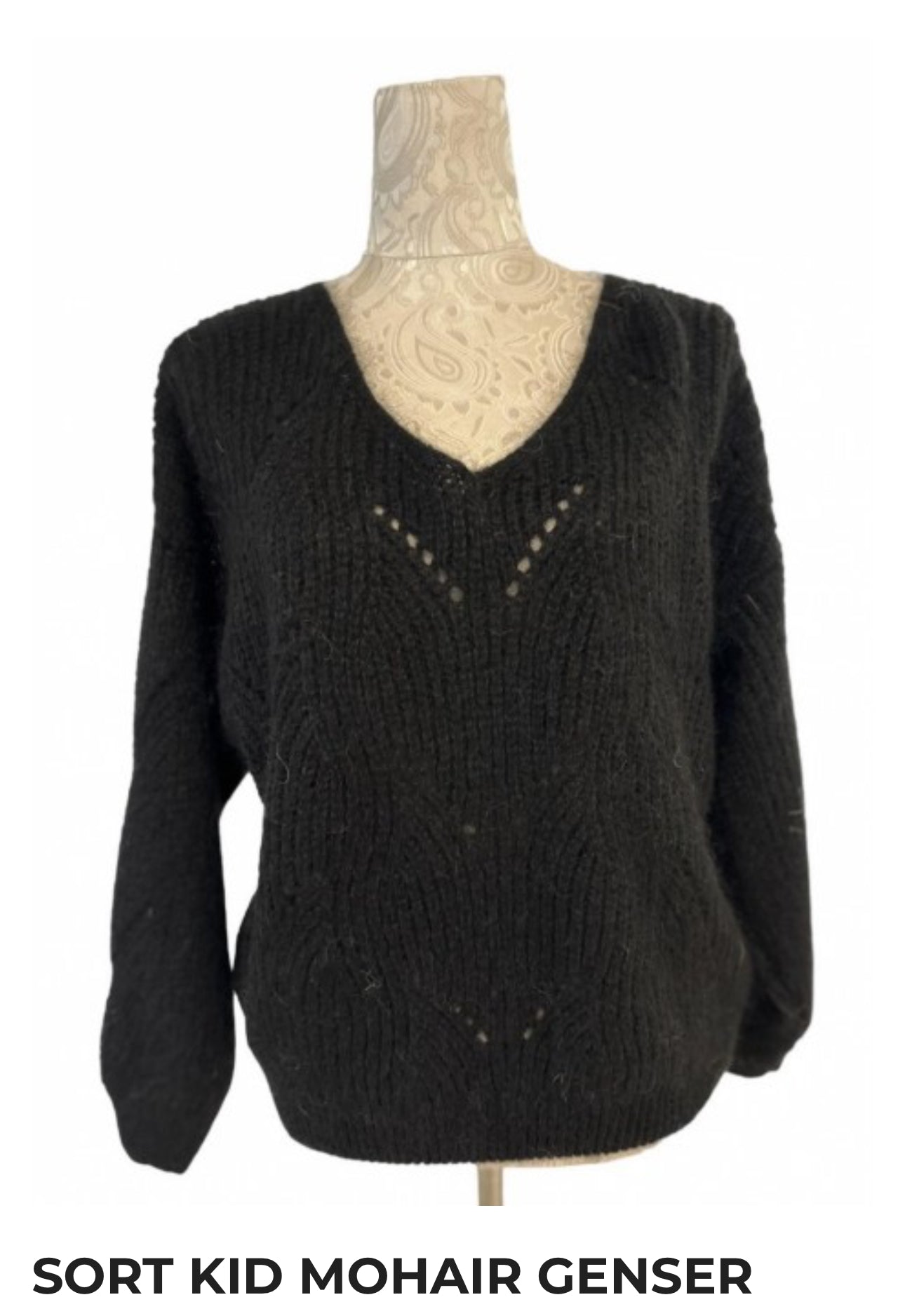 SORT KID MOHAIR GENSER