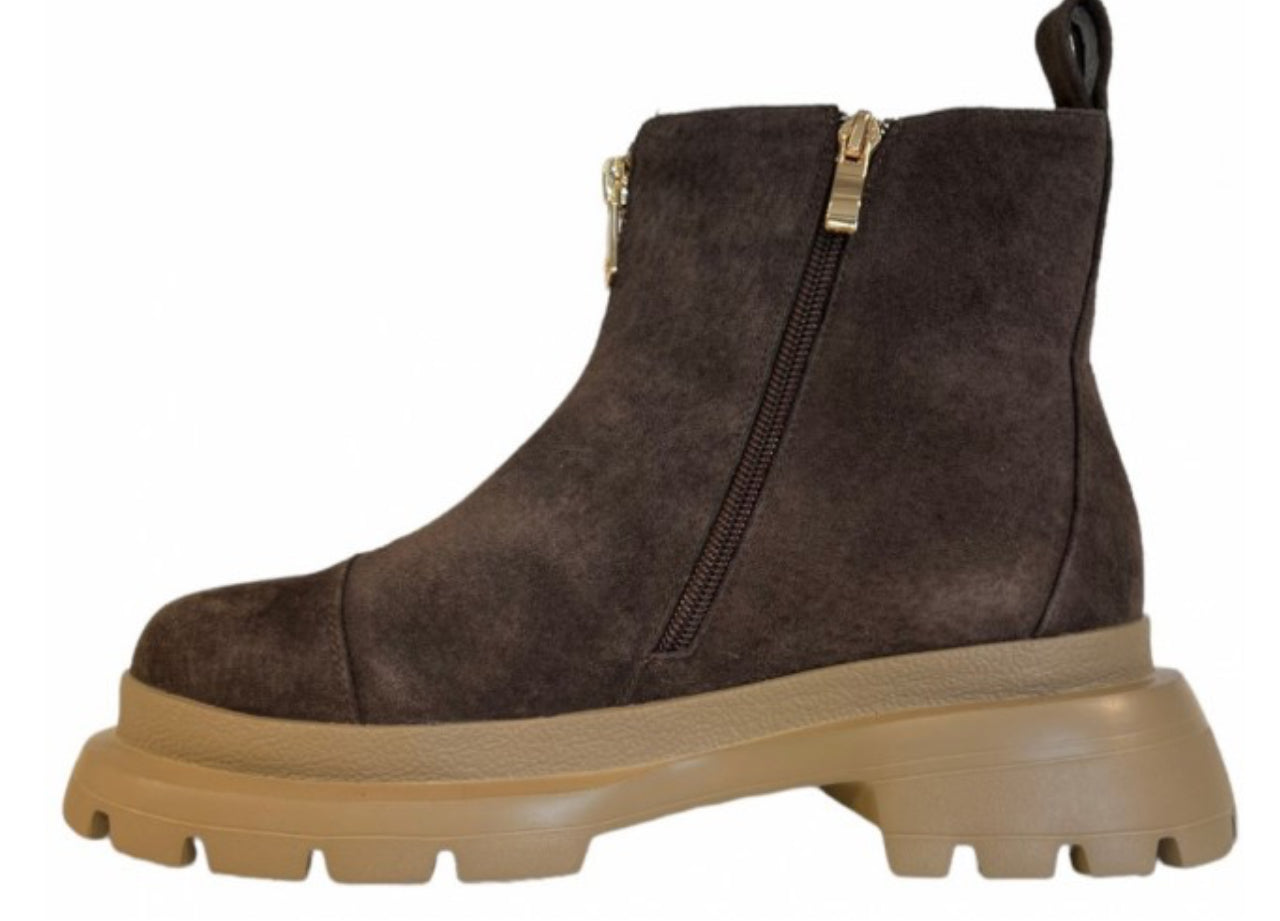BRUN NUBUK BOOTS M GLIDELÅS FRONT