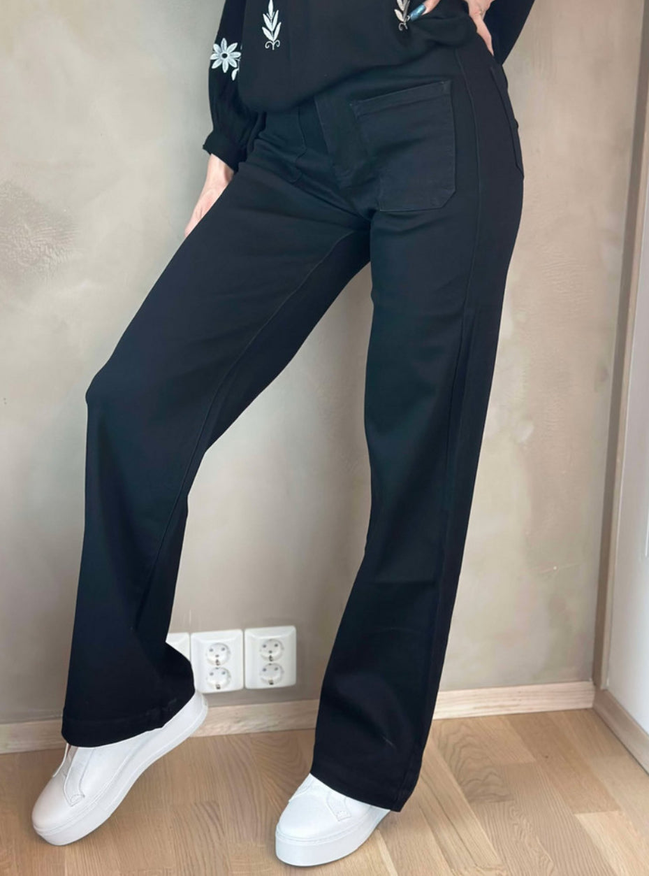 💖 PEPPER JEANS FLARE POCKET 👖Sort