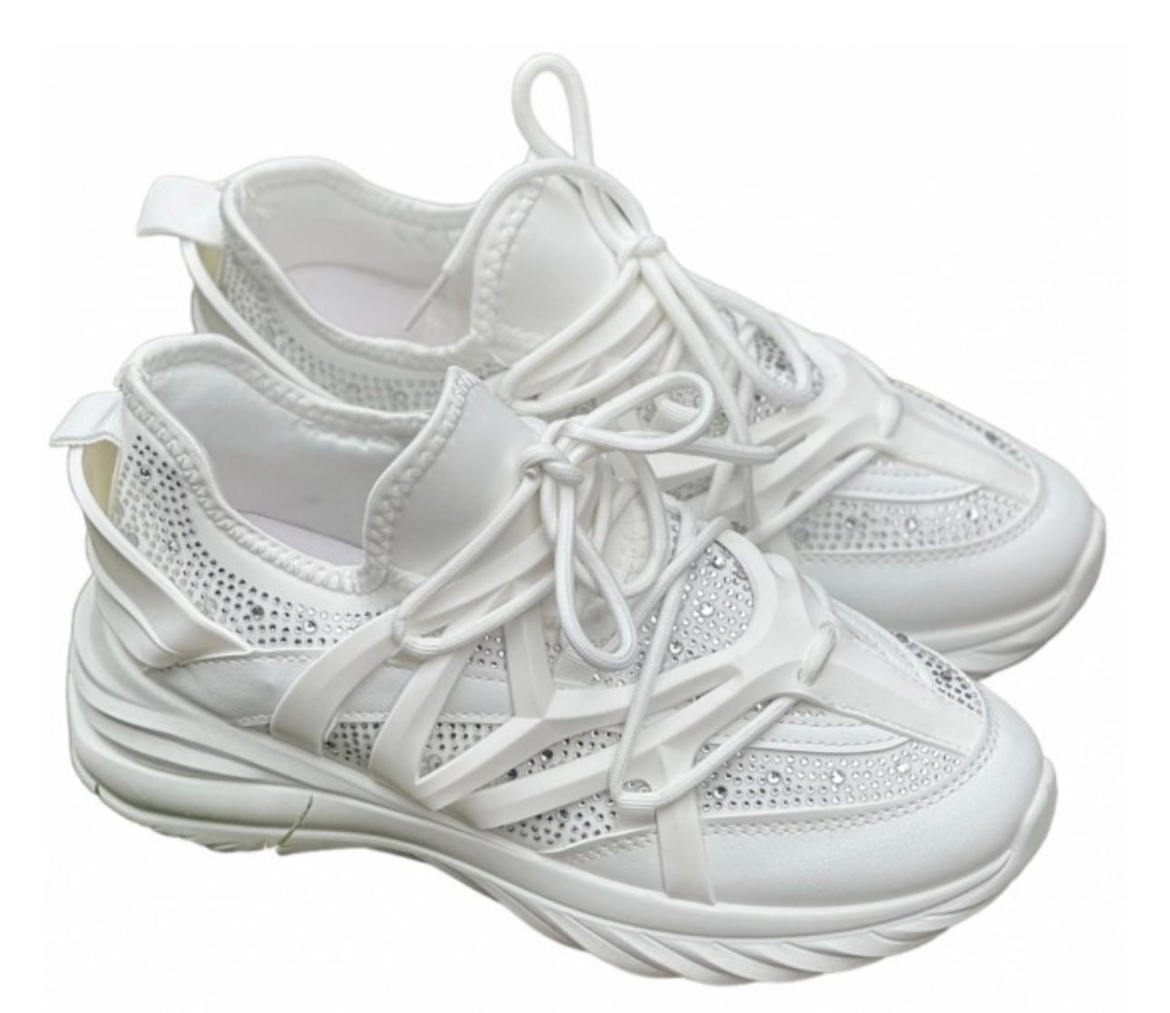 HVIT SPARKLING SNEAKERS