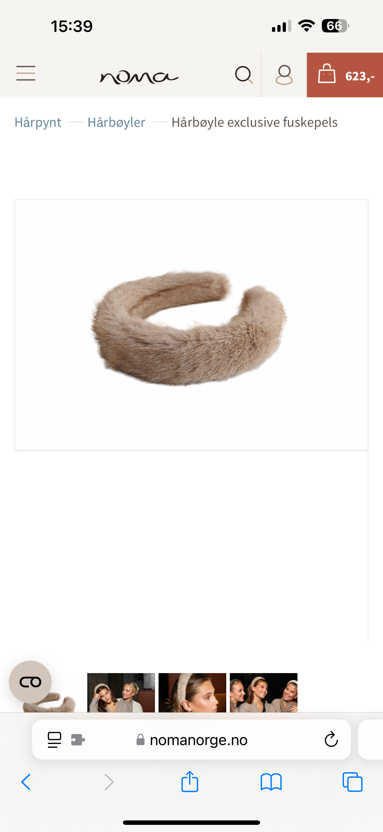 Hårbøyle exclusive fuskepels