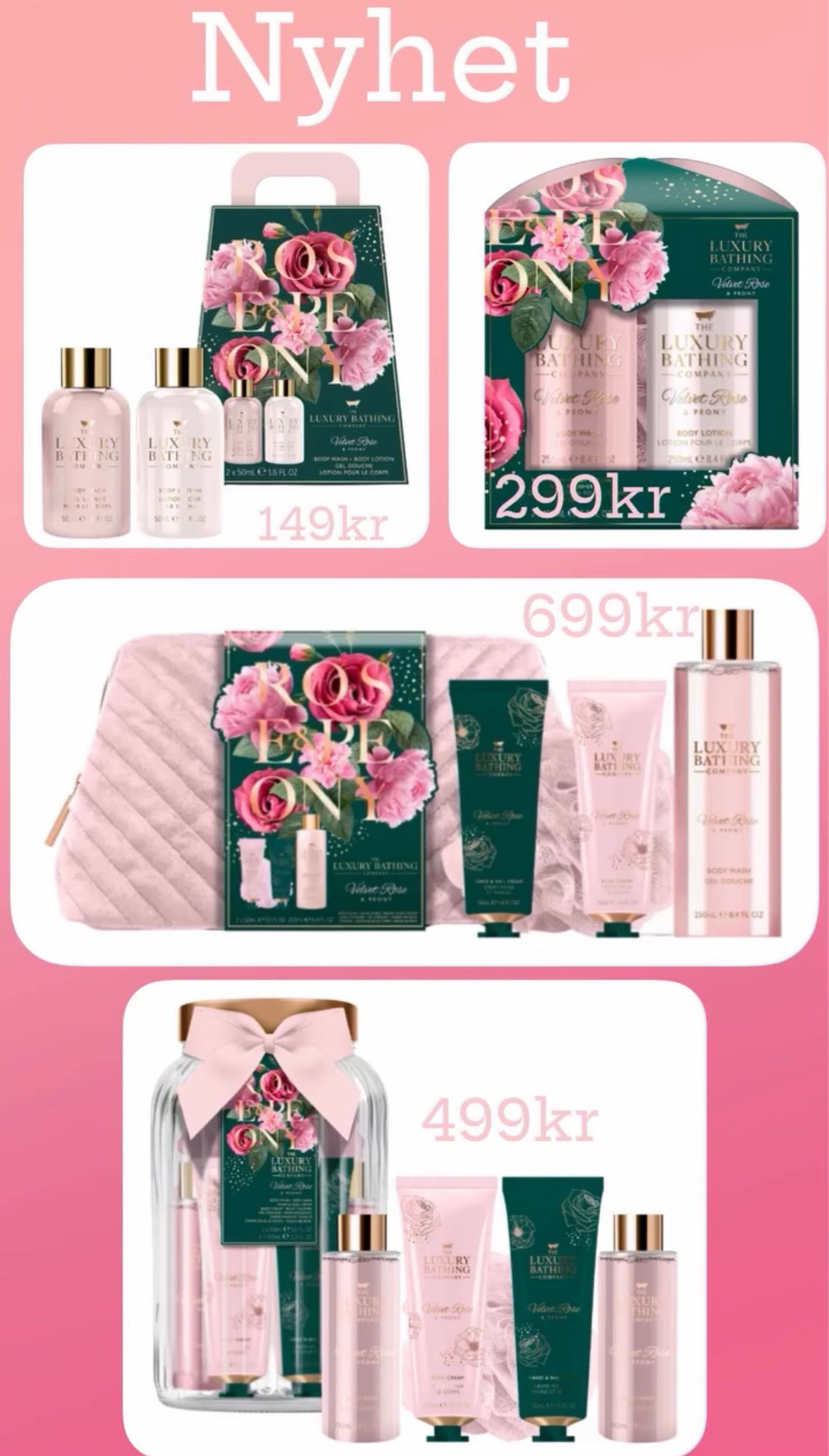 Gavesett🌸Spa produkter