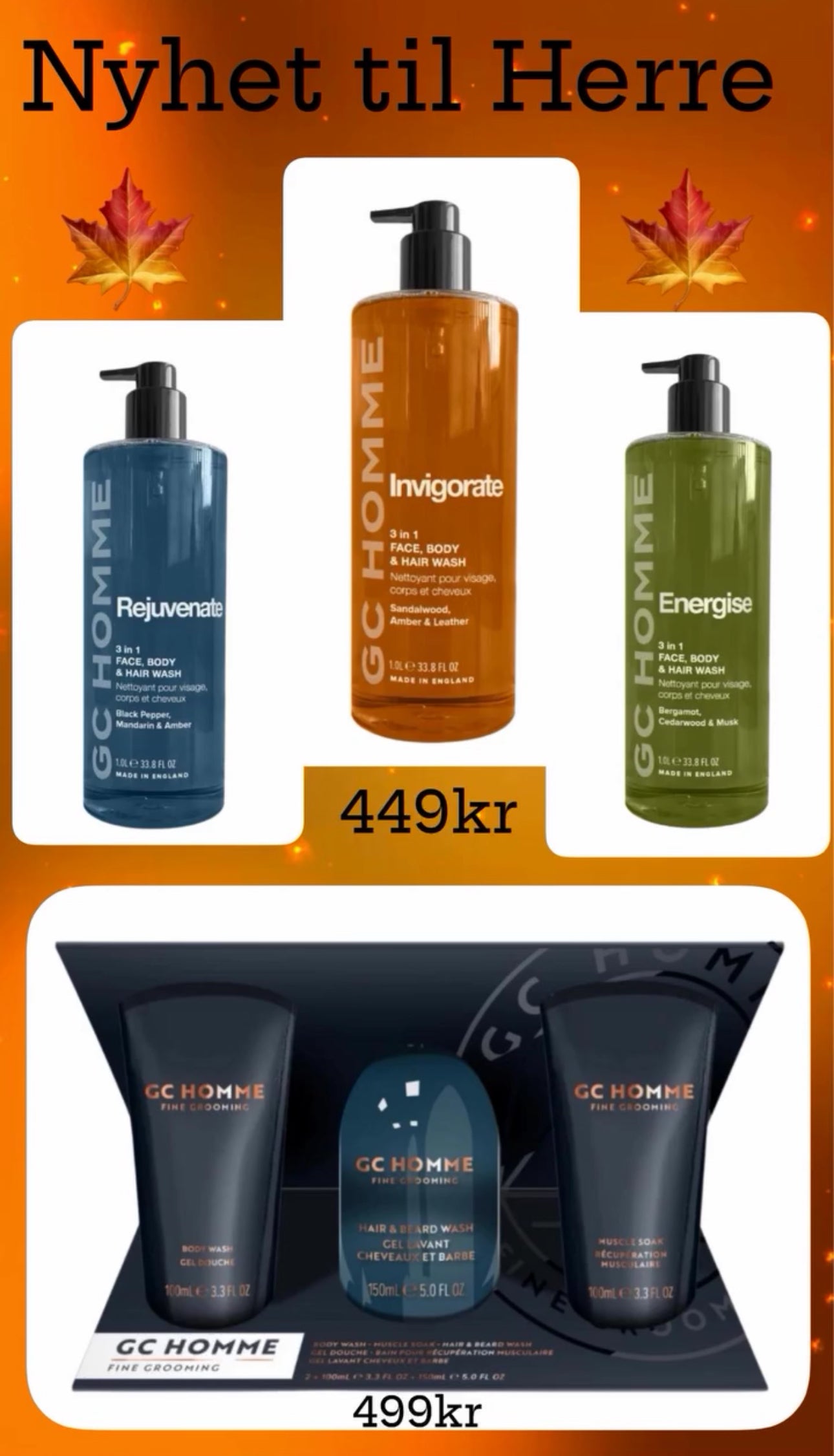 Body Wash til Herre🌟1000ml